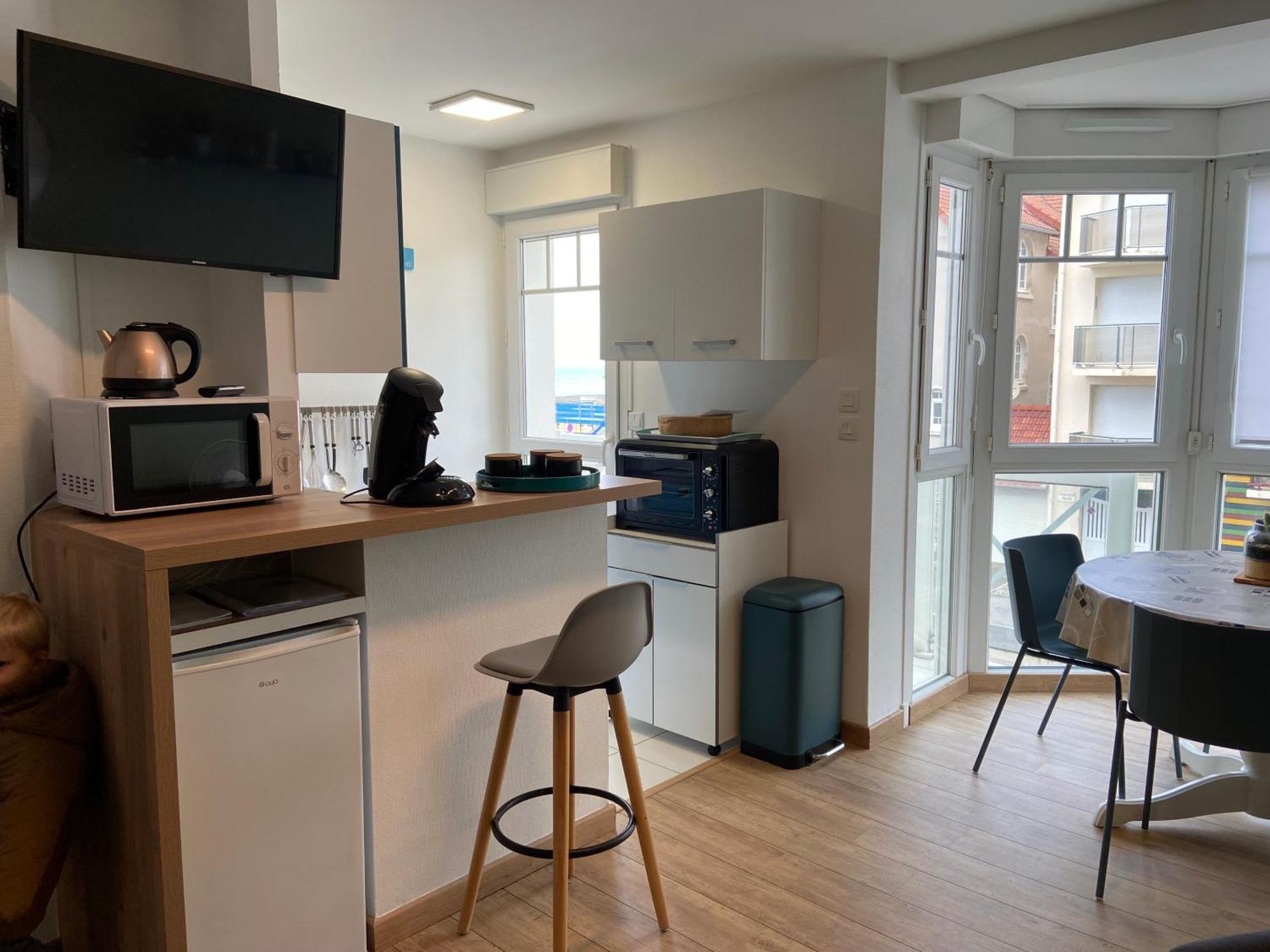 Le Bon Endroit En Bord De Mer, Vue Mer , Parking Et Wifi Wimereux Exterior photo